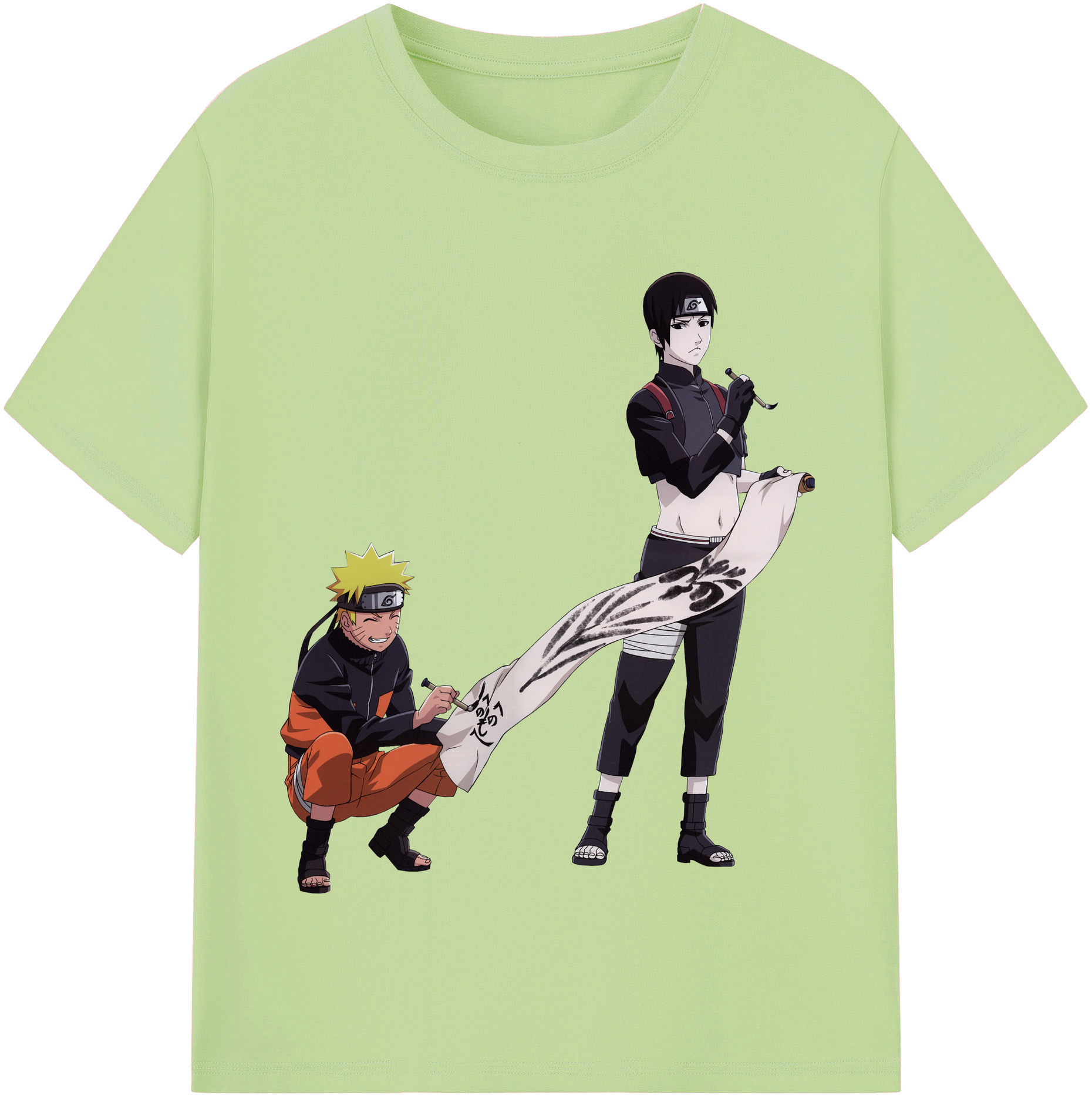（画像用） NARUTO -ナルト- うずまき ナルト Uzumaki Naruto 綿100％半袖Tシャツ（フロントプリント）